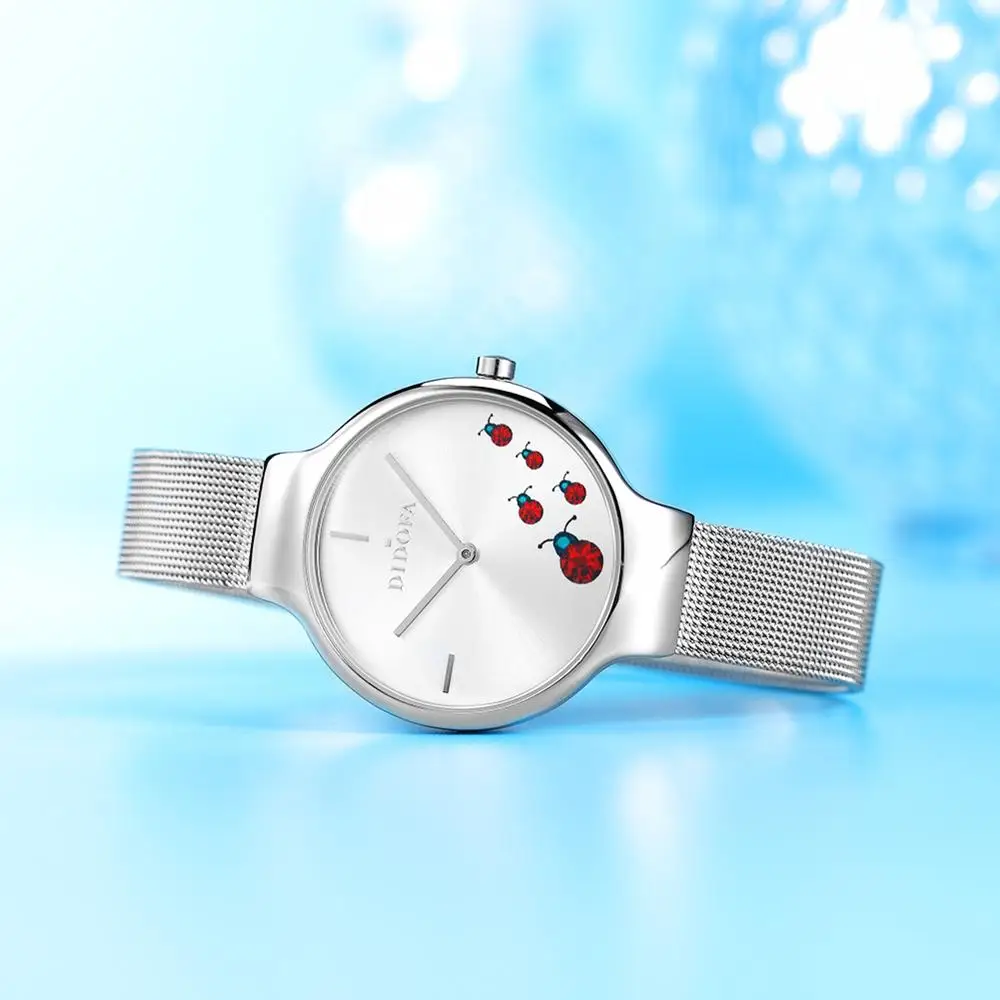 

Shifenmei Women Watches Top Luxury Brand Ladies Fashion Casual Stainless Steel Mesh Wristwatch Gift for Girls Relogio Feminino