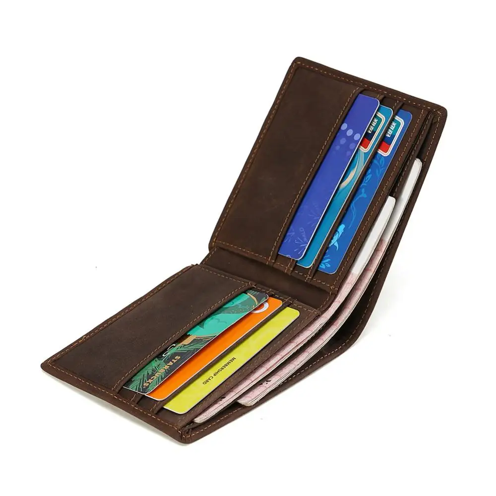 Tiding кожаный мужской кошелек с монетницей на молнии маленькие кошельки для денег