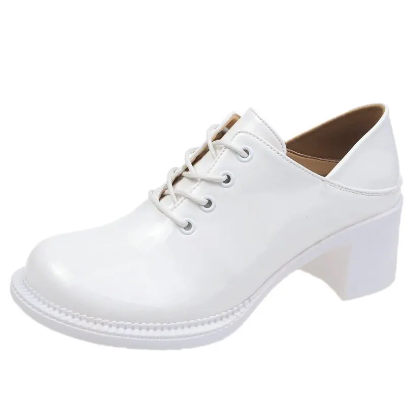 Женские винтажные туфли на платформе Элегантные повседневные из искусственной