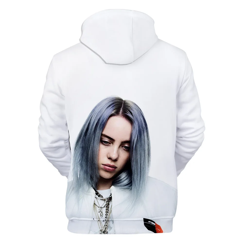 Модный дизайн Billie Eilish 3D толстовки Толстовка для мужчин и женщин Billie Eilish толстовки с капюшоном осенне-зимняя одежда куртки
