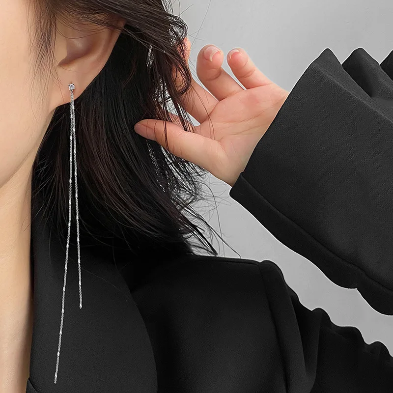 Простые и изысканные серьги с кисточками длинные темпераментные модные 2020 новые