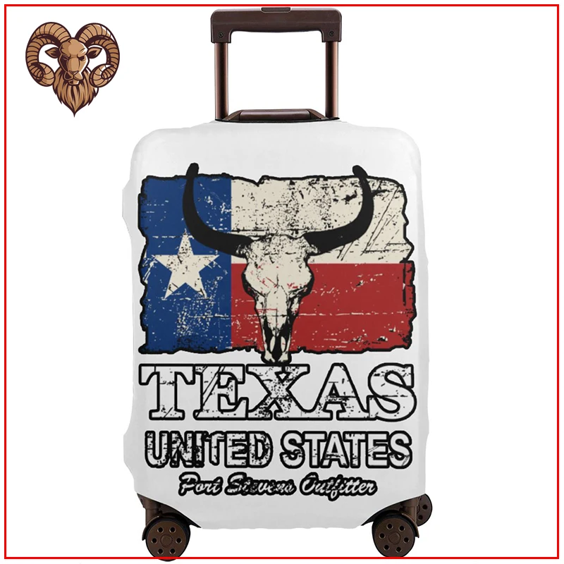 Аксессуары для путешествий с американским Техасским флагом быка защитная крышка