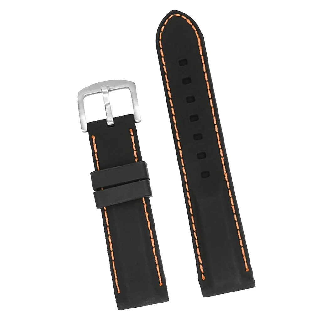 

Soft Silicone Rubber Watch Strap Band Waterproof Buckle Clasp for Samsung Smartwatch