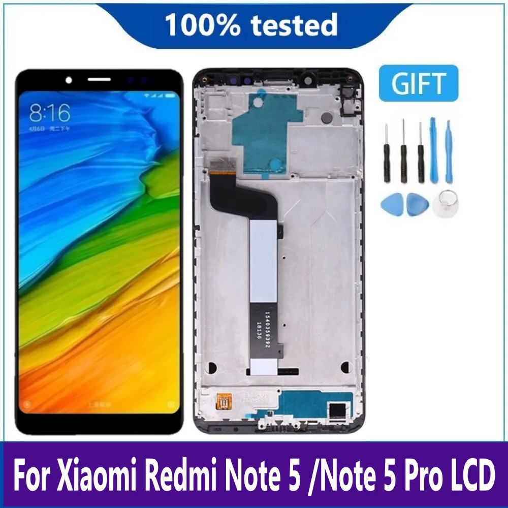 

ЖК-дисплей с дигитайзером в сборе, с рамкой для Xiaomi Redmi Note 5 Pro