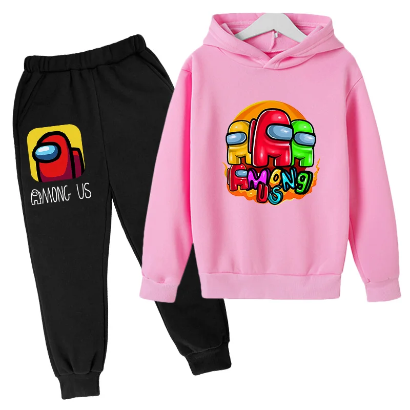 

2021 New Game 3D Between Us Youth Hoodie Girl Cute Boy Clothes Sweat Shirt Suit Baby Spring And Autumn Clothing Football Shirt