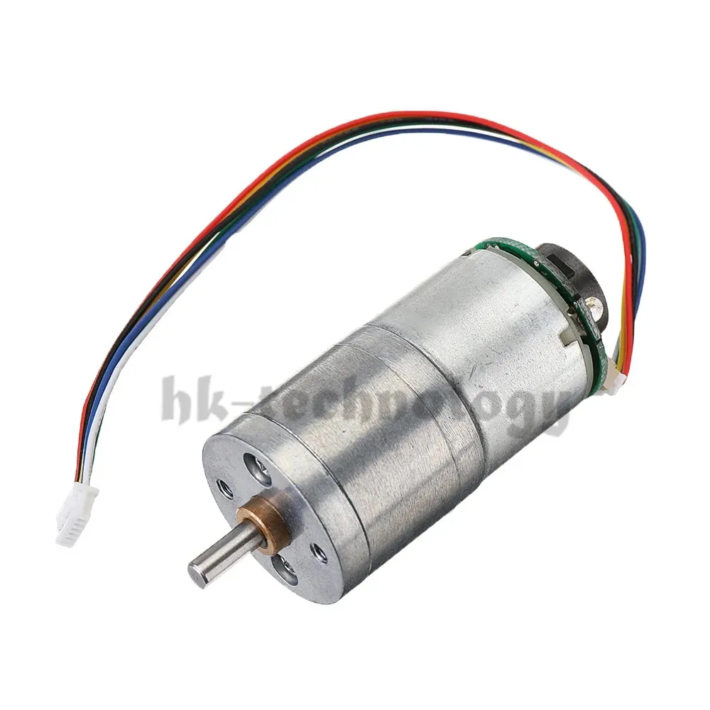 12V GM25 310 30/70/100/500 об/мин энкодер постоянного тока Шестерни двигатель металла для