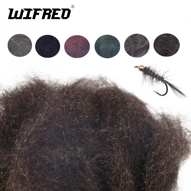

Wifreo Fly Tying Squirrel Scud Dubbing Genuine Soft Squirrel Hair Fiber Trout Fly Nymphs Body Dub Materials 2g/pack