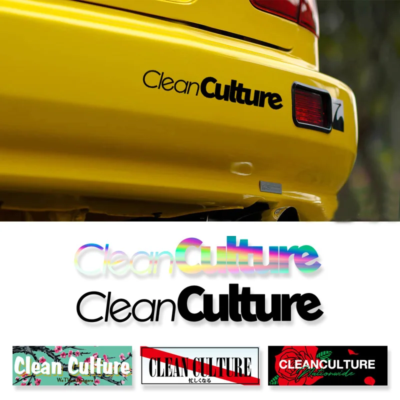 Стайлинг автомобиля HF Cleanculture наклейка стекло авто Чистка культура окно Корпус