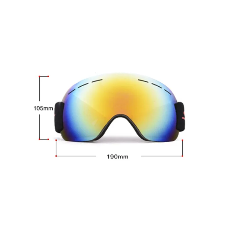 

Winter ski goggles double layers ski mask anti-fog big men women snow snowboard goggles skiing
