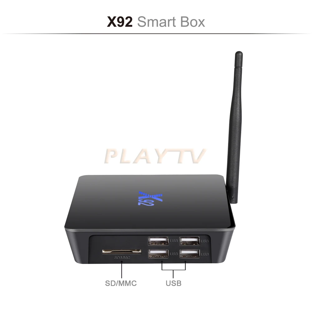 [Подлинный] X92 3 Гб/32 ГБ 3 ГБ/16 ГБ 2 ГБ/16 ГБ Android 7,1 Smart tv Box Amlogic S912 Восьмиядерный процессор полностью загруженный 5G Wifi телеприставка