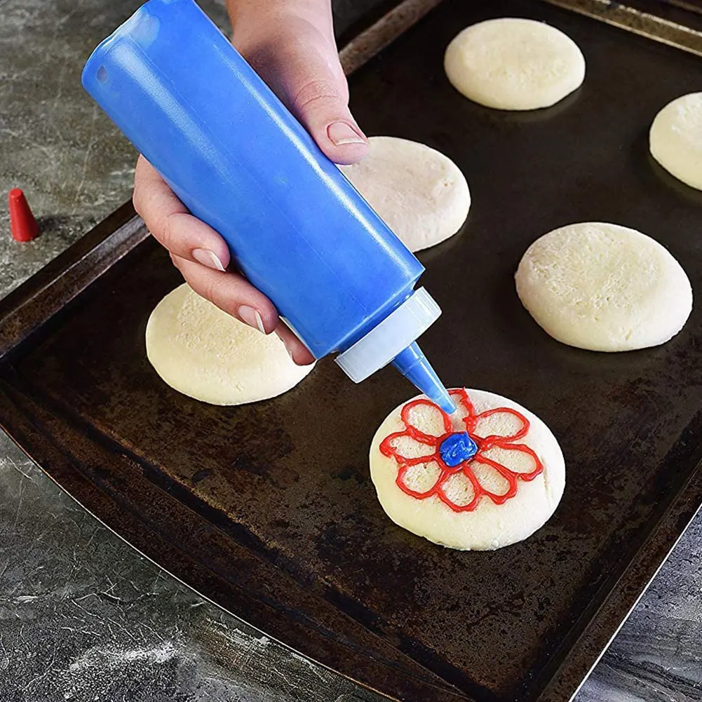 

Empty Plastic Squeeze Bottle Condiment Dispenser With Twist On Cap Boston Round Bottles For Oil Salad Ketchup Container BPA Free