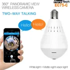 Светодиодная лампа с Wi-Fi IP-камерой Беспроводная 360 градусов интернет-сеть рыбий глаз HD видеокамера с поддержкой ночного видения