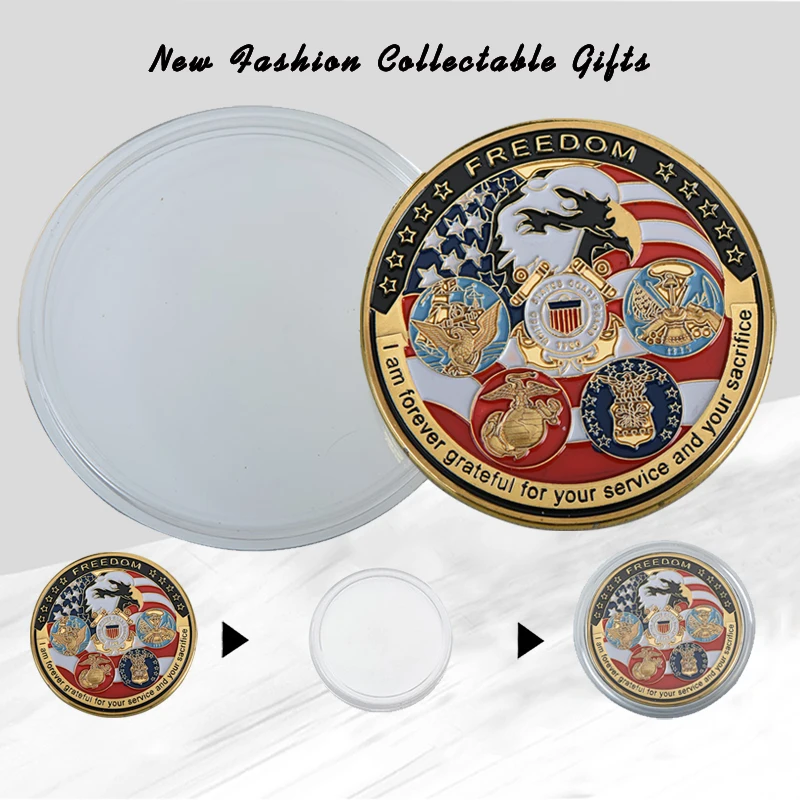 WR позолоченная монета США за свободу рождественские подарки американский Орл