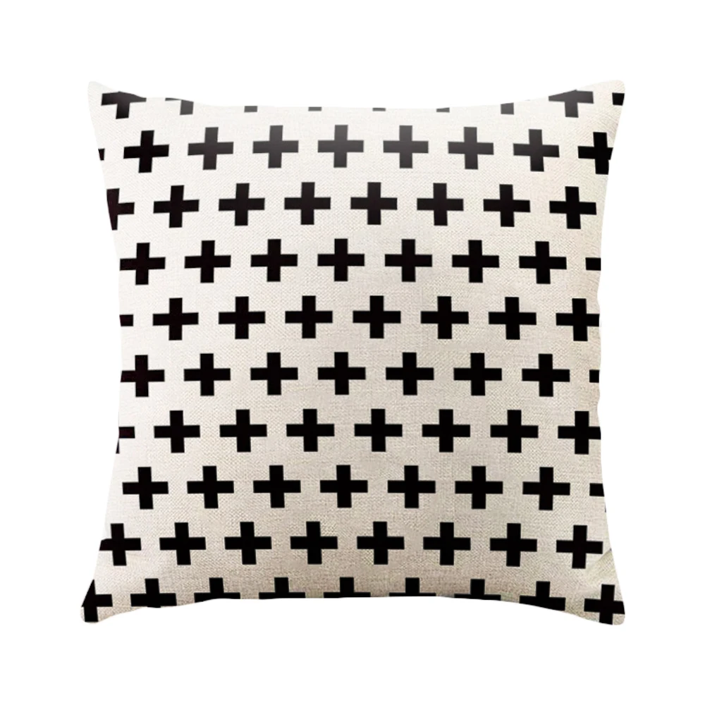 DIDIHOU 1 шт. геометрический чехол для подушки черно-белый персиковая кожа в полоску