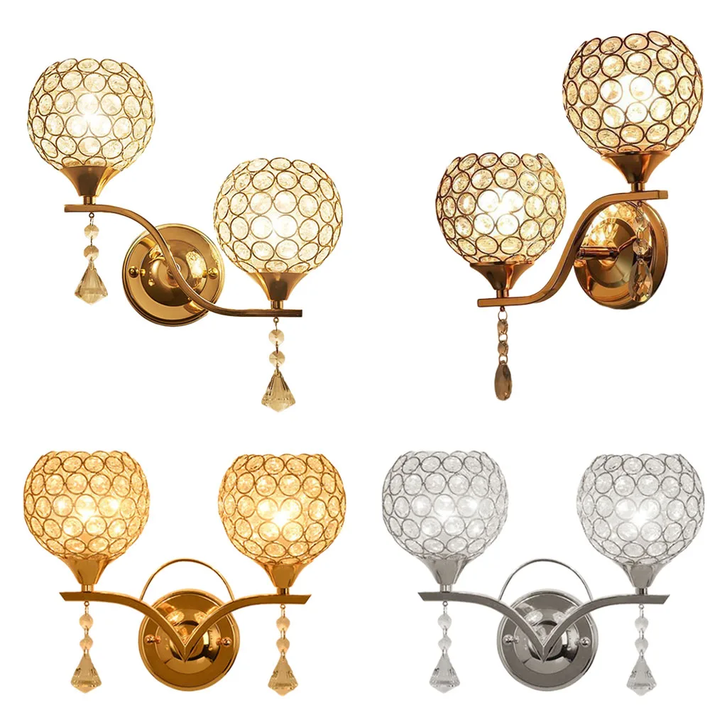 

Хрустальная настенная лампа, современный стеклянный светильник, бра, светильник для ванной комнаты, декоративный светильник