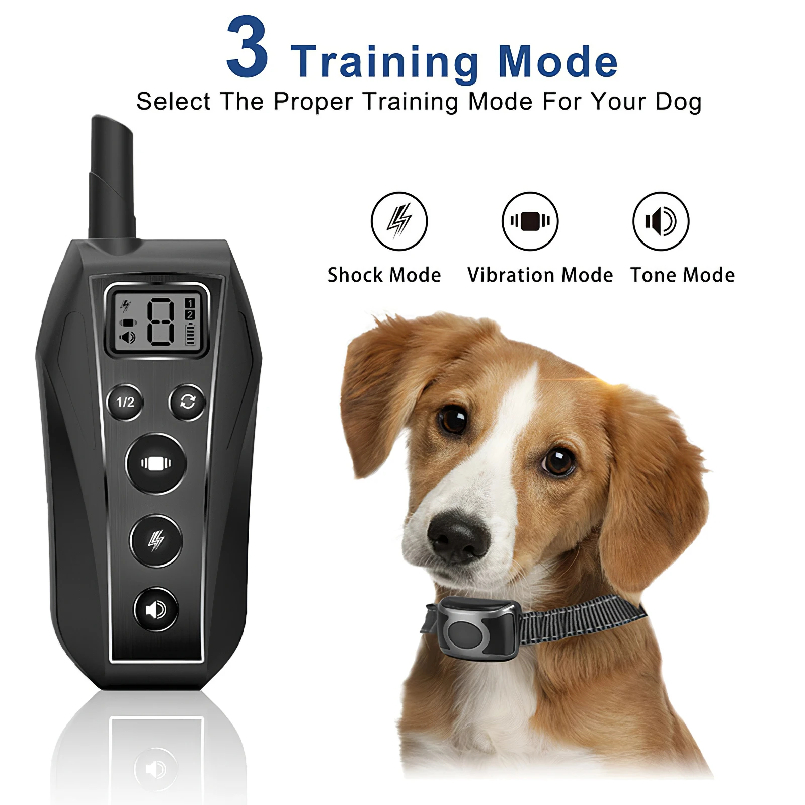 

Ошейник для дрессировки собак, водонепроницаемый электрический ошейник с дистанционным управлением и зарядкой от USB