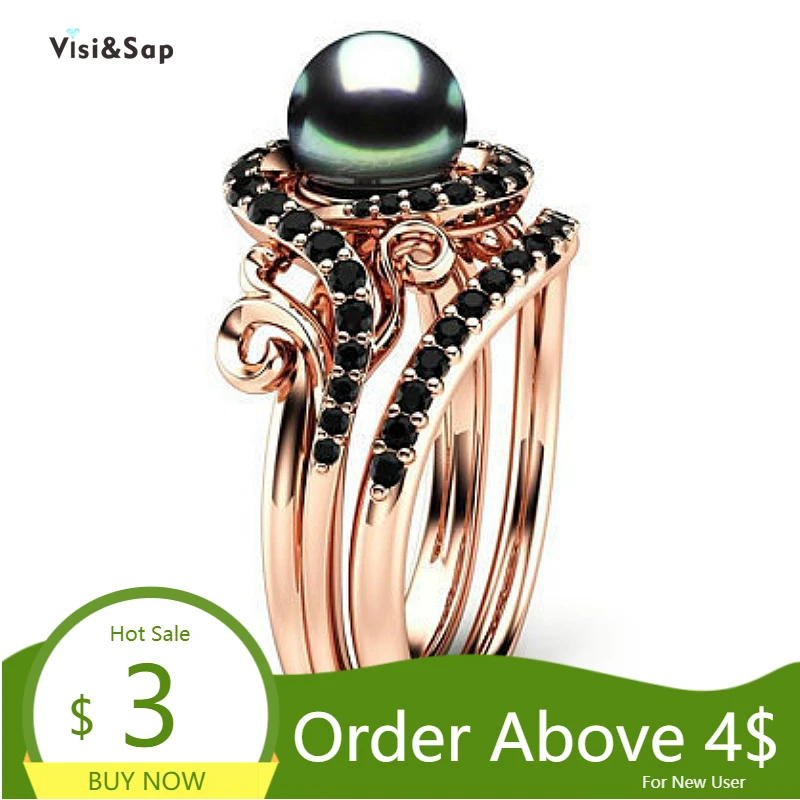 

Visisap Luxury Retro Big Stone Zircon Ring for Lady Mysterious Rose Gold Color Party Anniversary Rings Jewelry Supplies B2389