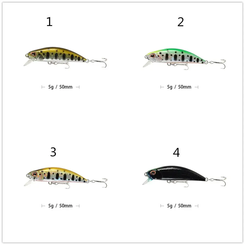 New Mini Sinking Minnow Wobblers Fishing Lures 5cm 5g Trout Artificial plastic Hard Bait Jerkbait Crankbait Bass Tackle |