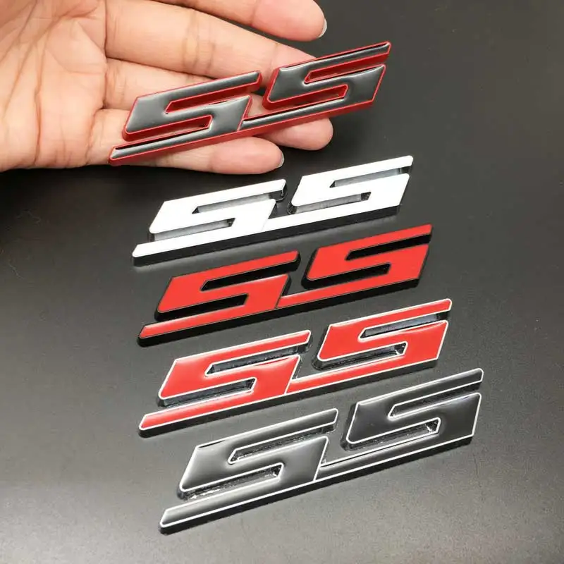 Автомобиль Стайлинг металлическая наклейка SS логотип хвост эмблема значок