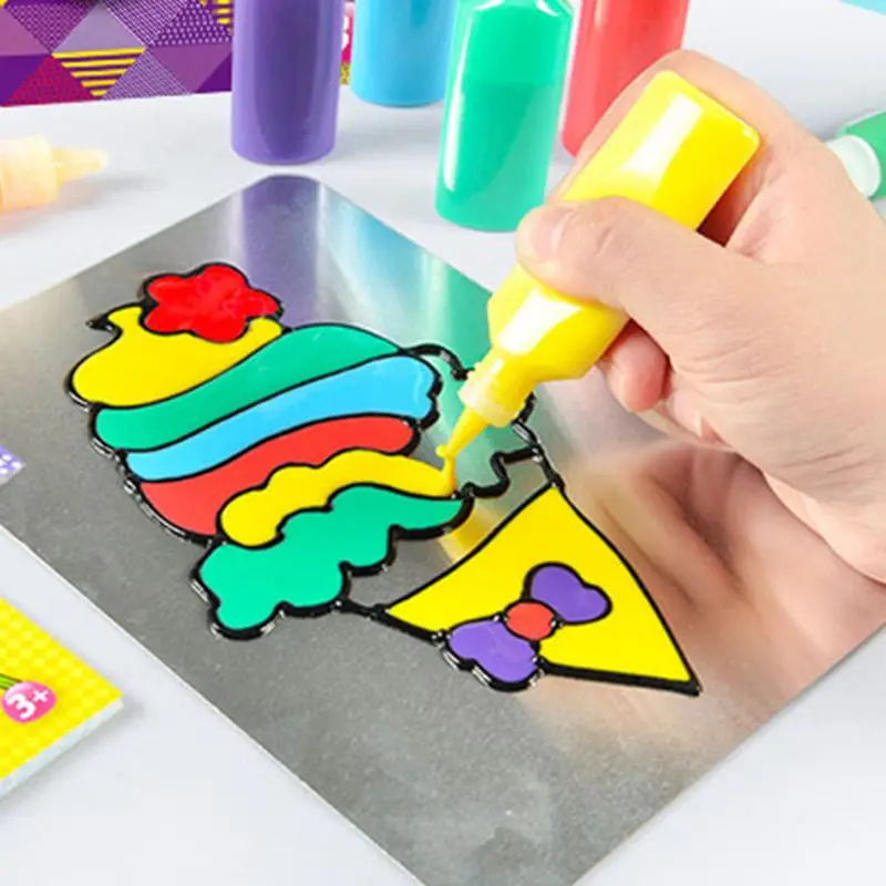 Kids DIY Drawing Toys Cartoon Glue Tempera Painting for Kindergarten Educational Art Craft Wholesale | Игрушки и хобби