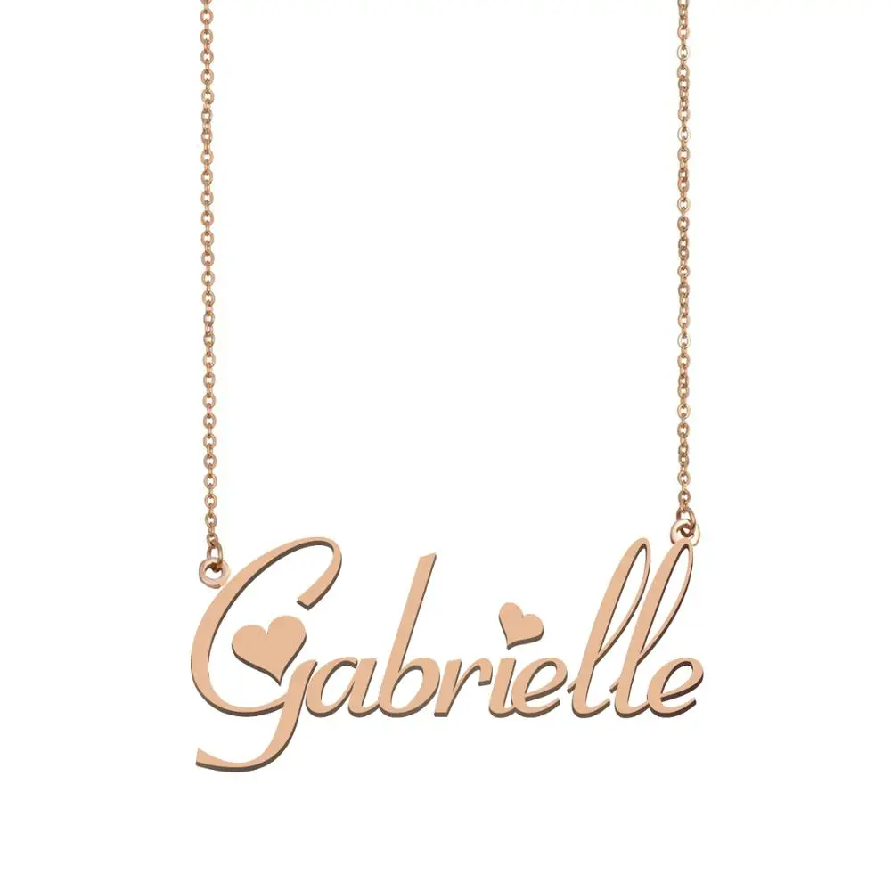 

Gabrielle Name Necklace , Custom Name Necklace for Women Girls Best Friends Birthday Wedding Christmas Mother Days Gift