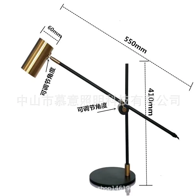 Современные новые черные светодиодные настольные лампы для спальни