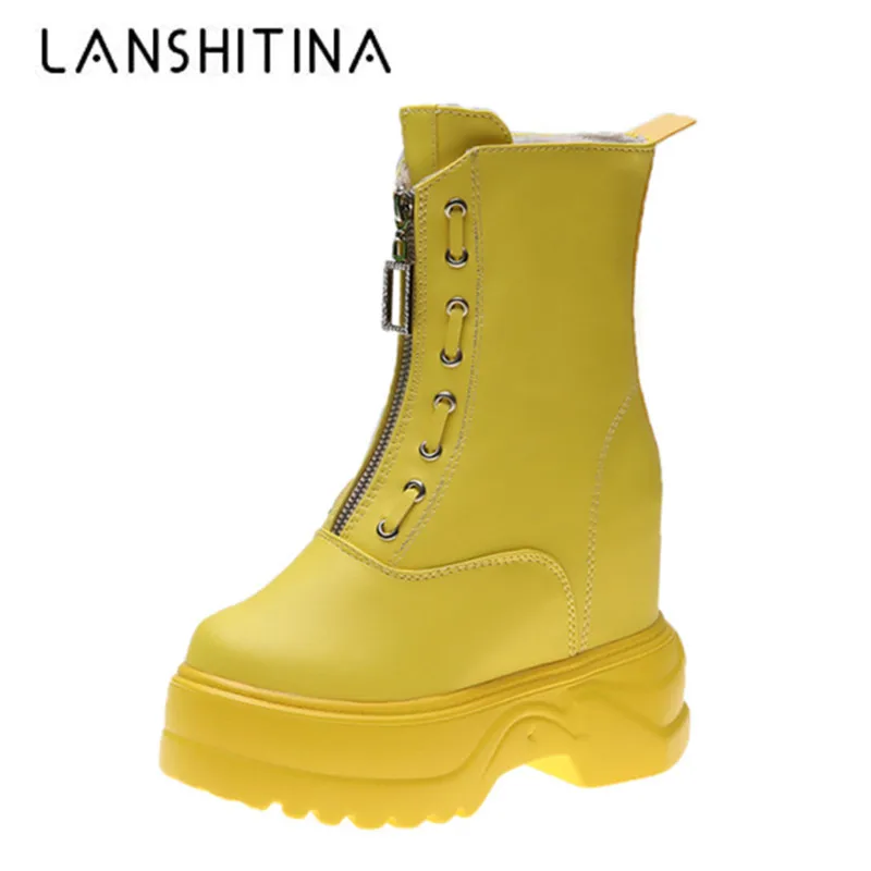 Новинка женские ботинки на платформе коллекция 2019 года сезон осень