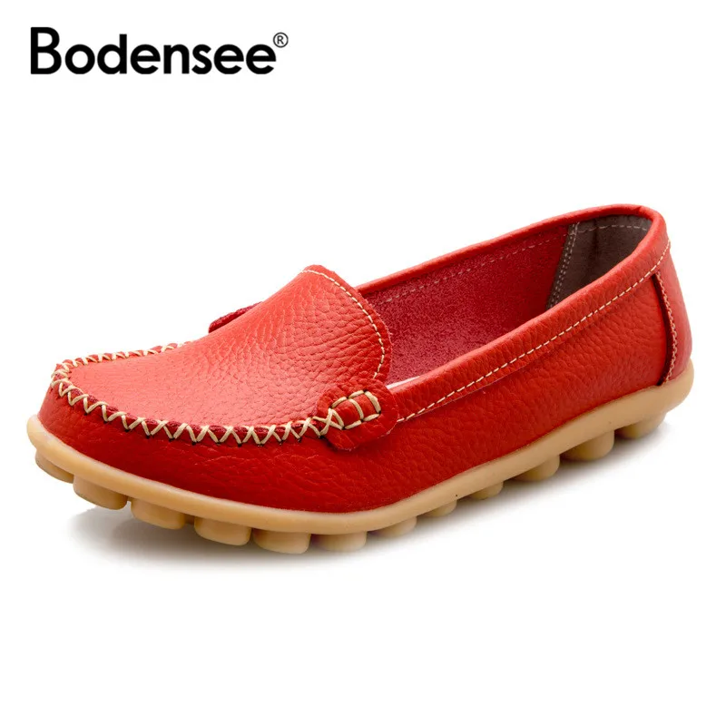 2019 Летняя женская обувь женские слипоны из натуральной кожи Роскошные Кожаные