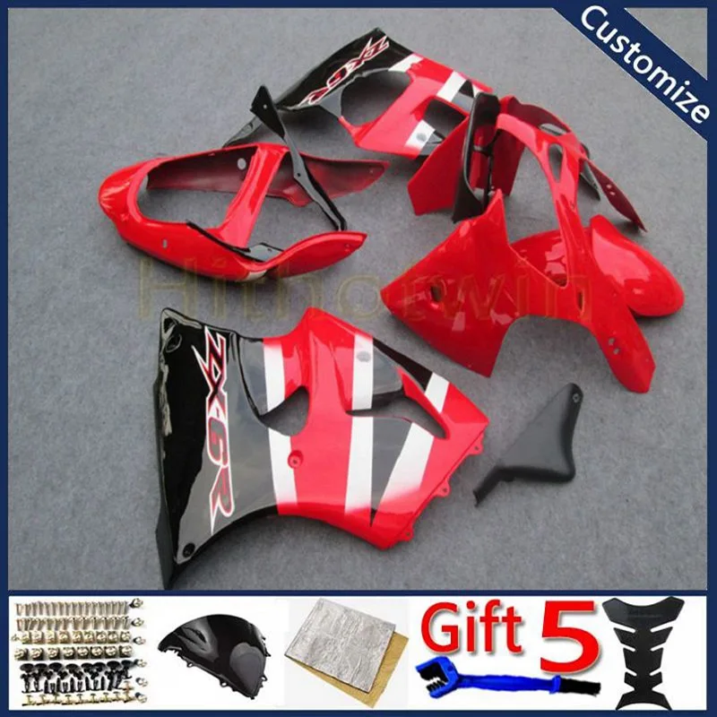 Мотоциклетный капот для ZX6R 2000 2001 2002 ZX-6R ZZR600 2005 2006 2007 2008 ABS корпус обтекателей литья