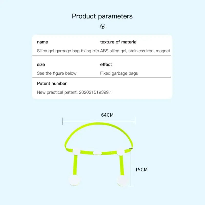 

Household Trash Can Clip Garbage Bag Fixed Clip Lock Clip Creative Non-slip Plastic Bag Seal Clip Storage Bag Storage Tool