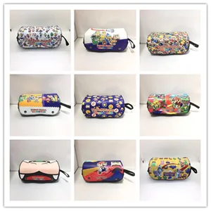 super mario bros pencilcase double layer large capacity zipper stationery student penbag zip bags multifunction stationery toys free global shipping