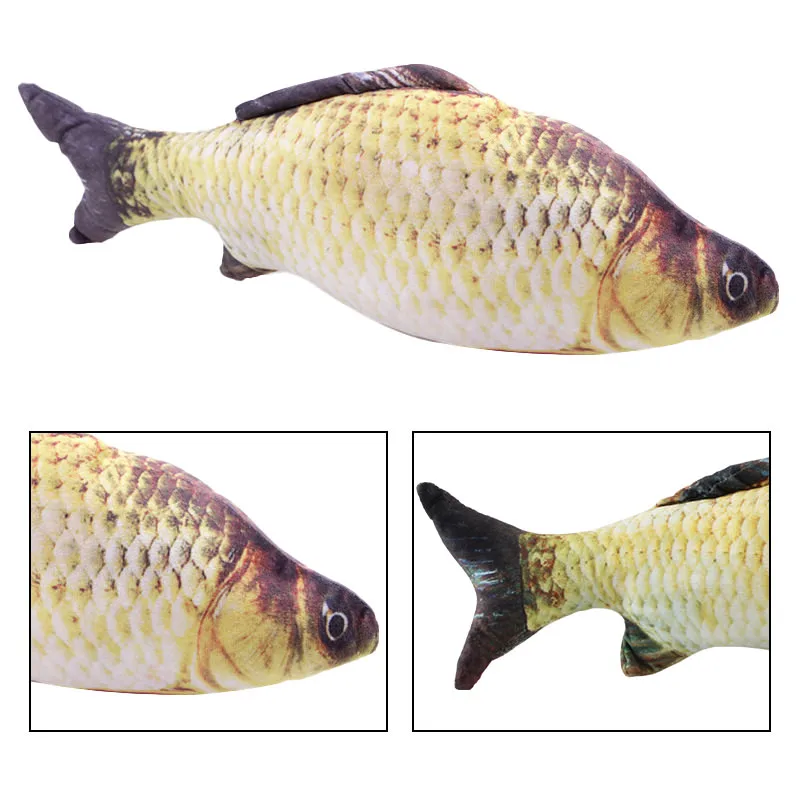 Игрушка для домашних животных кошек игрушки имитация травы карпа забавная