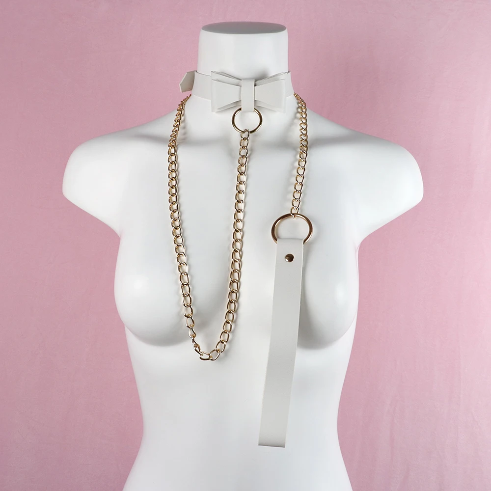 Кожаный чокер Fullyoung в стиле панк для взрослых готический соблазнительный ошейник