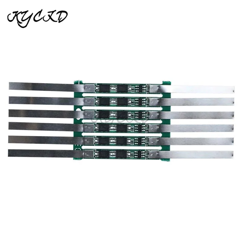 Защитная плата BMS 1S 3 7 в 5 А 18650 10 шт./лот с никелевой лентой для внешнего