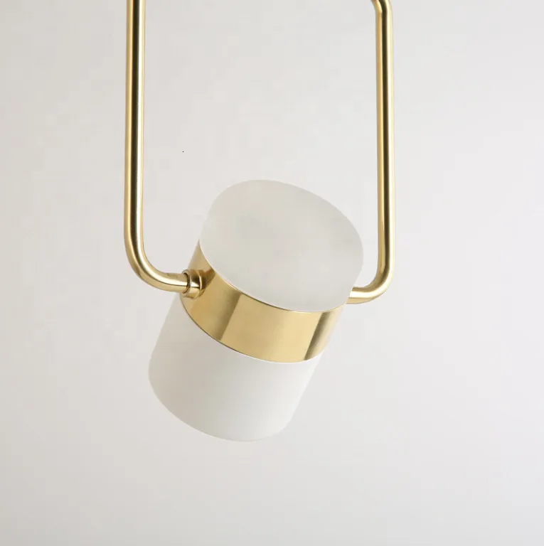 Хорошее качество современный одиночный медный светодиодный подвесной