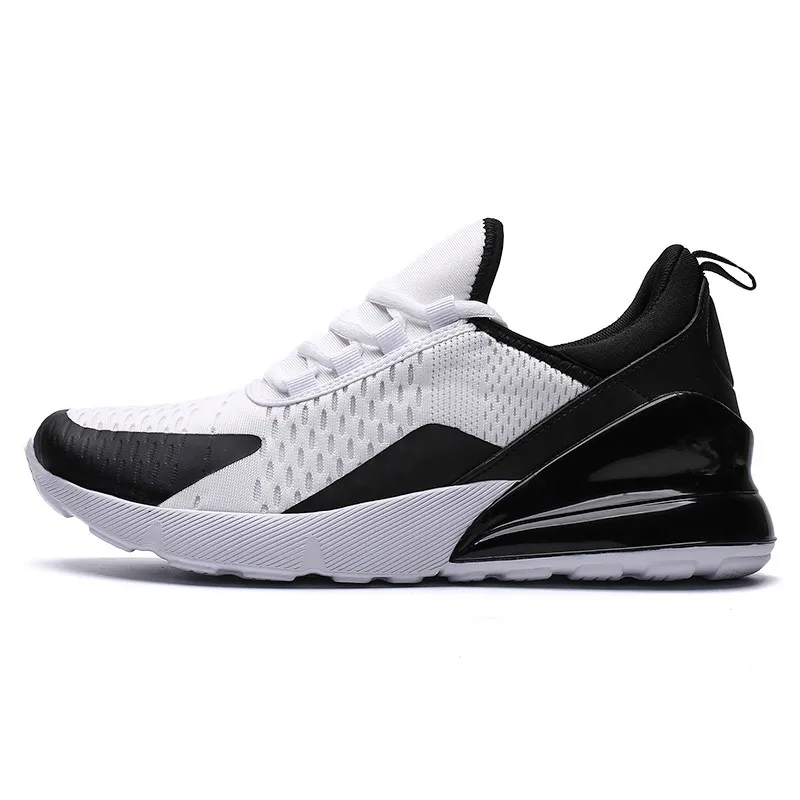 white black 270 adu Новая трендовая спортивная обувь; Мужская Тканевая обувь; обувь для бега; Мужская Уличная обувь на нескользящей толстой подошве, увеличивающая рост; мужские кроссовки для папы - Цвет: white black 270 adu