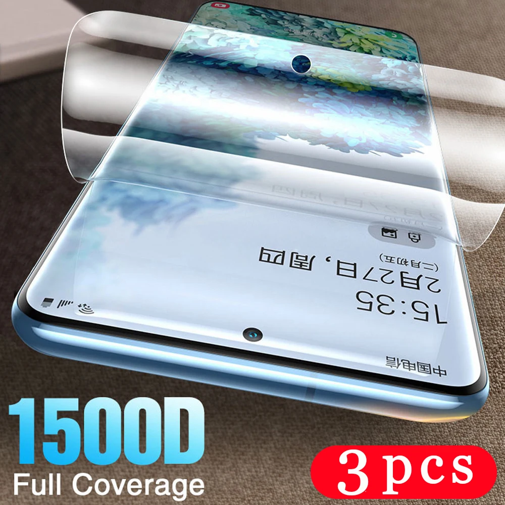 3 шт. 9D мягкий полный чехол для samsung galaxy S7 edge S8 S9 plus S10 lite S10e S20 ультра Гидрогелевая