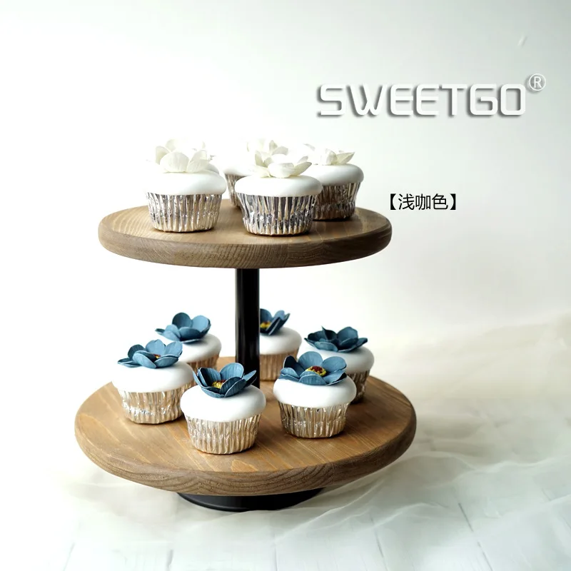 

Стол для десертов с лесом, деревянная рама для торта, свадебный реквизит, оконная витрина, десертная рама, двойная тарелка для торта