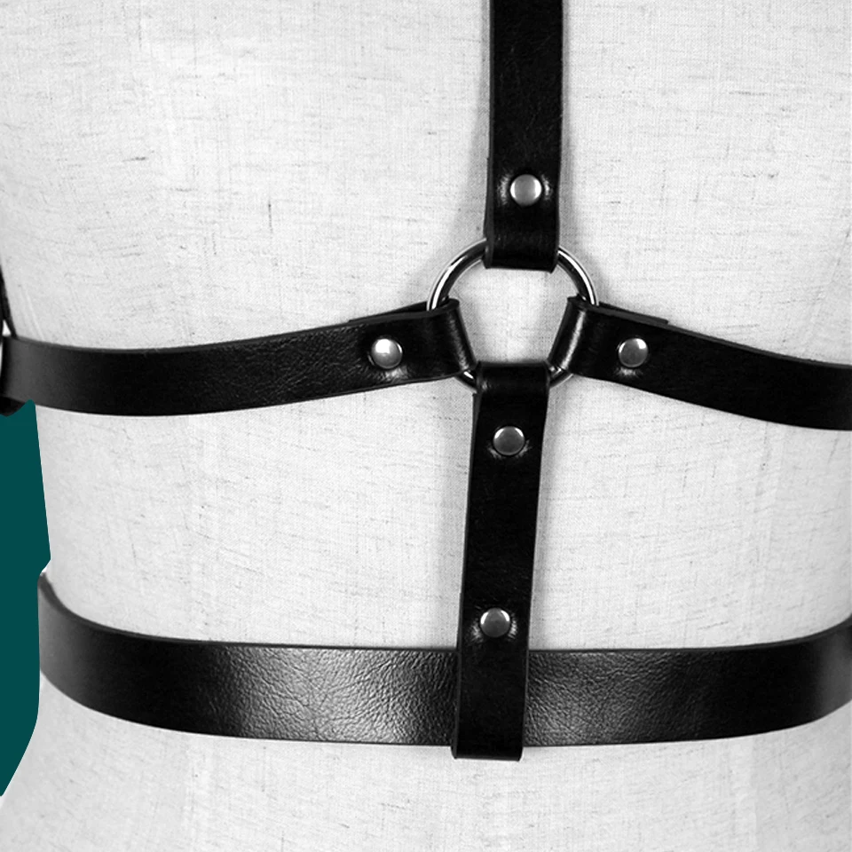 Женская Портупея из искусственной кожи эротический пояс в готическом стиле для