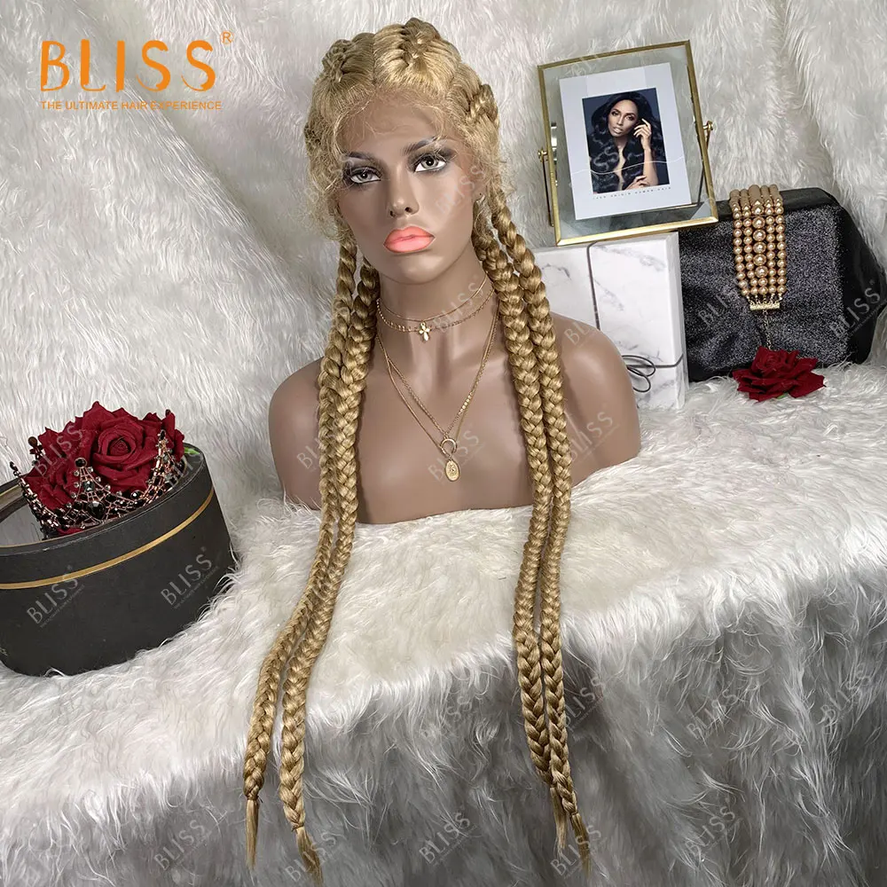 Парик из косичек BLISS синтетические волосы афроамериканские черные парики в