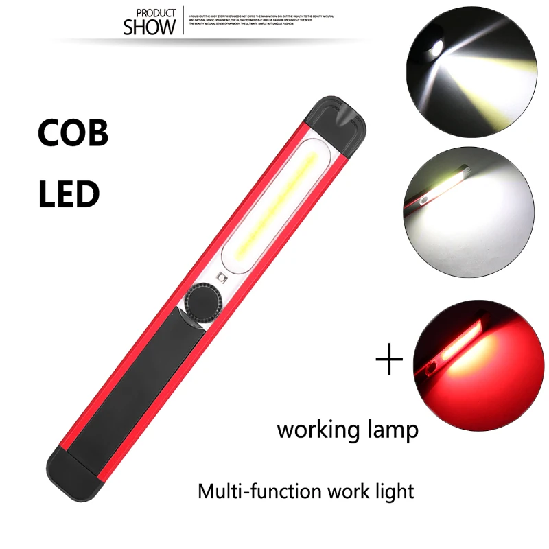 2020 Новый светодиодный перезаряжаемый фонарь COB Рабочий Магнитный гибкий