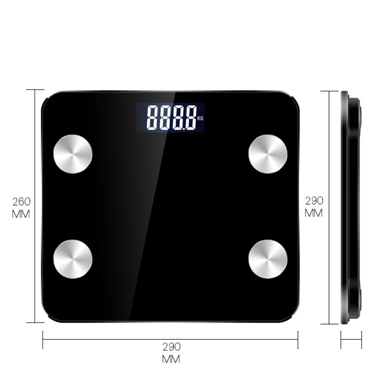 Bluetooth Body Scale Smart Bmi Digital Bathroom Wireless Weight Composition Analyzer with Smartphone App 396 L | Дом и сад