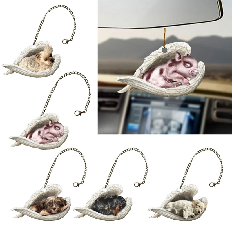 

Animal Parachute Model Rear View Mirror Styling Interior Auto Decoration