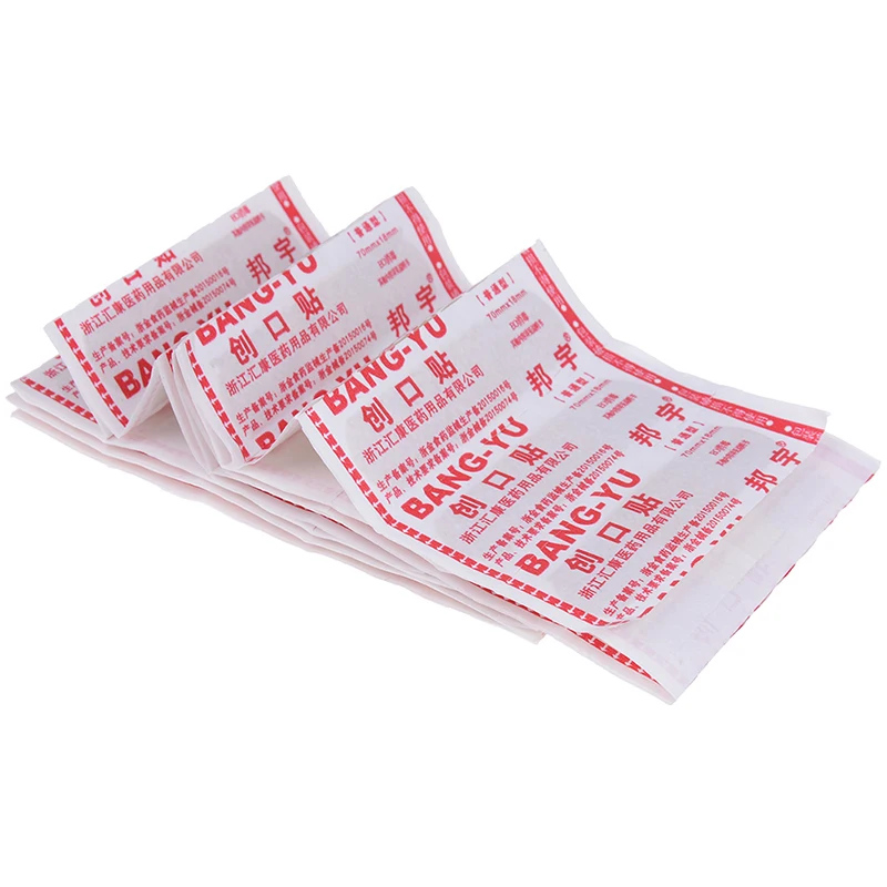 

50Pcs Waterproof Breathable Wound Hemostasis Sticker Band First Aid Bandage Cushion Adhesive Plaster Medical Band-Aids Bandages
