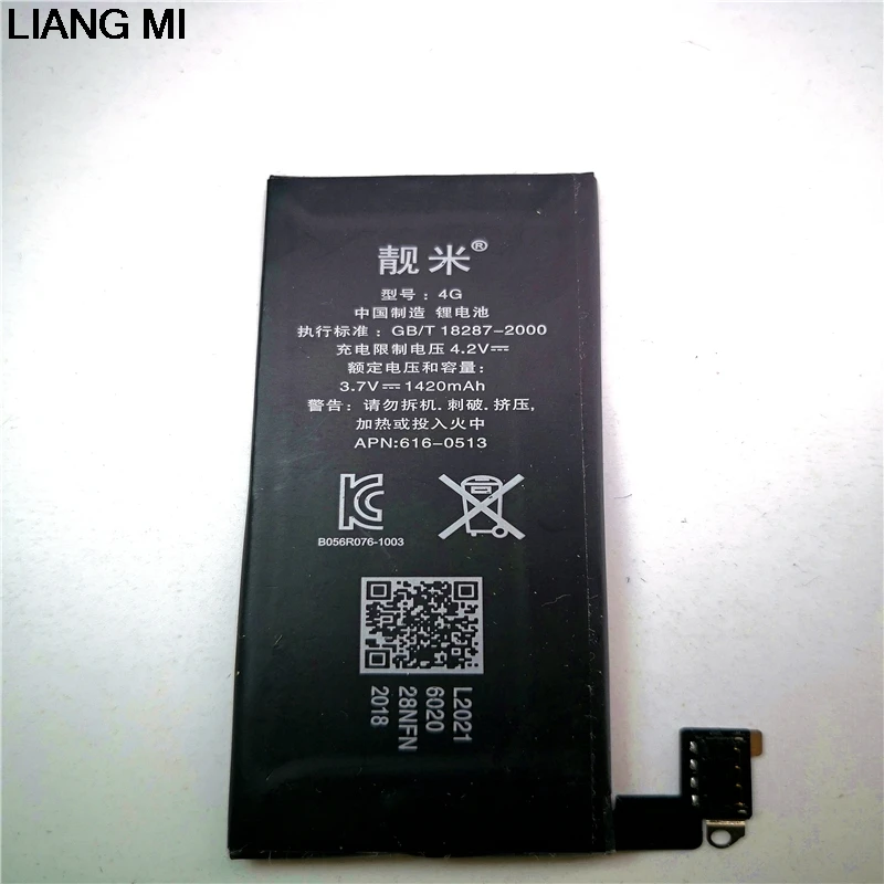 Оригинальный аккумулятор мобильный телефон для Apple iPhone 4 4G реальная емкость 1420 ма