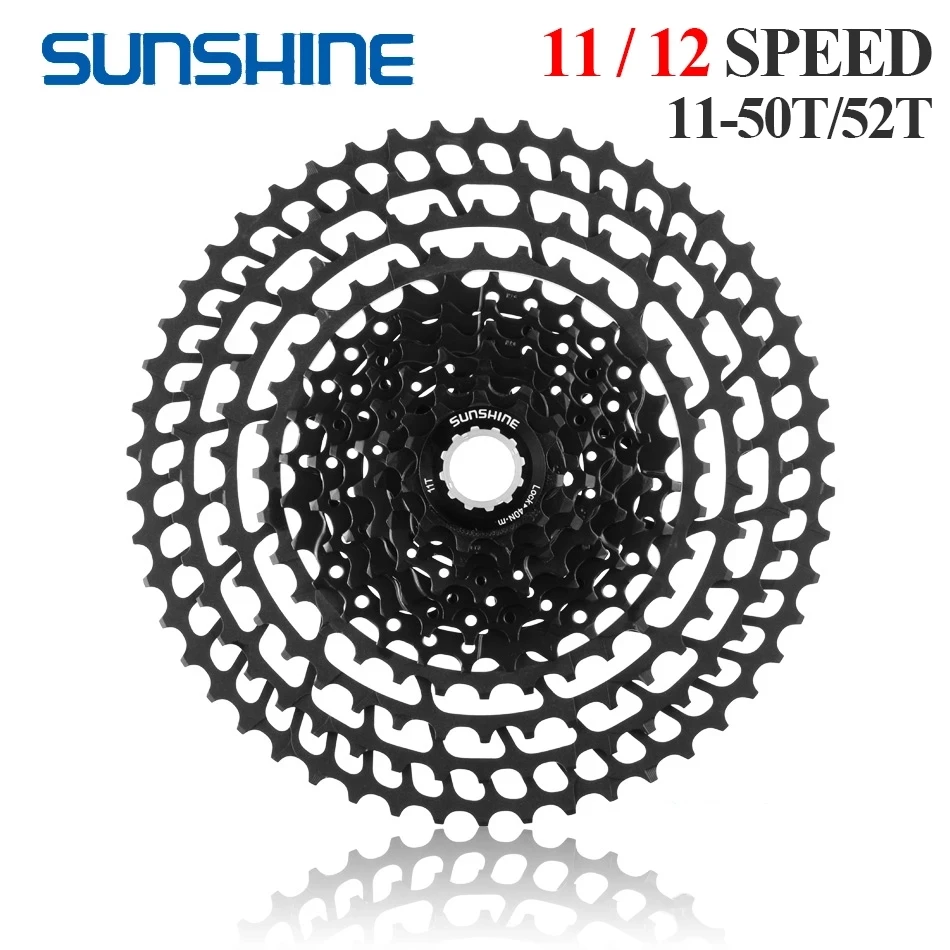 

SUNSHINE Mtb 11s 12 В маховик Сверхлегкий 11-50/52T кассета для горных велосипедов 12 скоростная Звездочка MTB свободное колесо для HG