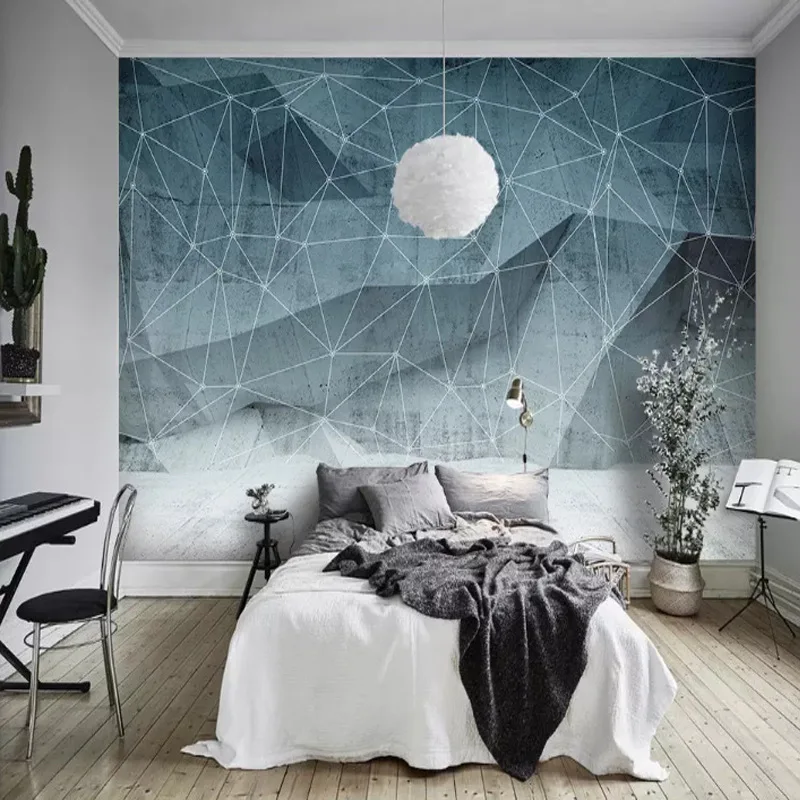 Минималистичный дизайн трехмерные геометрические обои с трехмерной линией