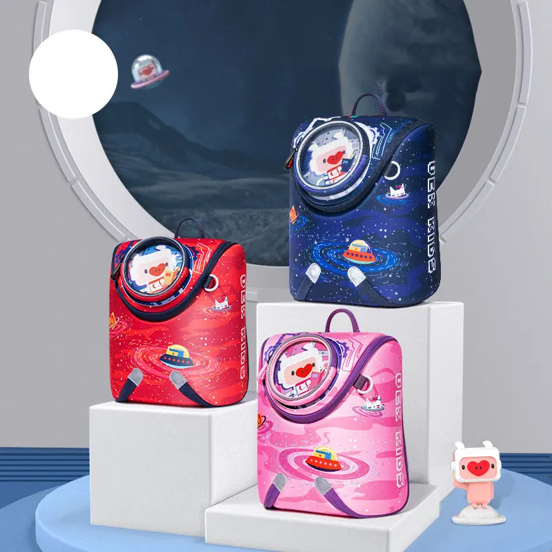 Kids Space Ship Printed Backpack 3D Cartoon School Bag for Preschool Kindergarten Toddler Backpack Mochila Infantil sac a dos