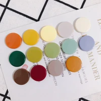diy 19mm round color acrylic sheet handmade hairpin jewelry earring earrings accessories material used to make jewelry 10pcs