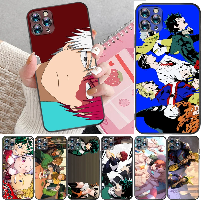 

My Hero Academia Tomura Boku Dabi Shigaraki Bakugou Katsuki Todoroki Shouto Phone Case For iPhone 12 Pro Max SE 2020 Funda